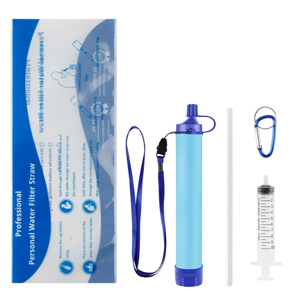 Mini Mini Water Filter Straw Straw Purifier Purification Water Filter Survival Portable Drinking Water Filtering Straw Camping