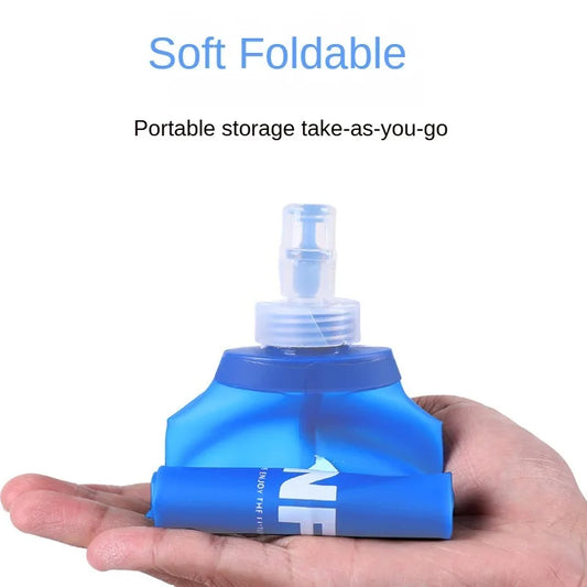 500Ml Water Bottle TPU Folding Soft Flask Sport Water Bottle Bag Collapsible Water Bottle Running Camping Hiking