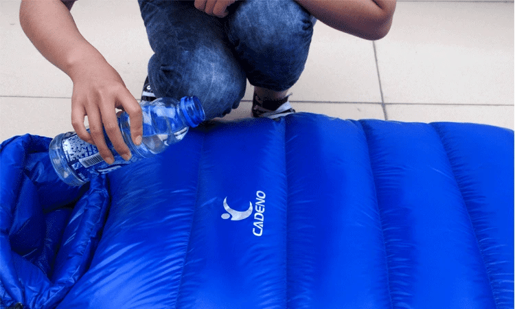 CADENO New DUCK down 400G Winter Autumn Mummies Ultra Light down Sleeping Bag Outdoor Travel Camping Nylon White Duck