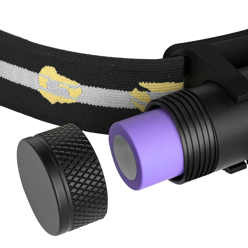 USB-C Rechargeable Mini LED Headlamp – White & Red Light Modes, IP66 Waterproof, 150M Beam Range | Hike This Supply