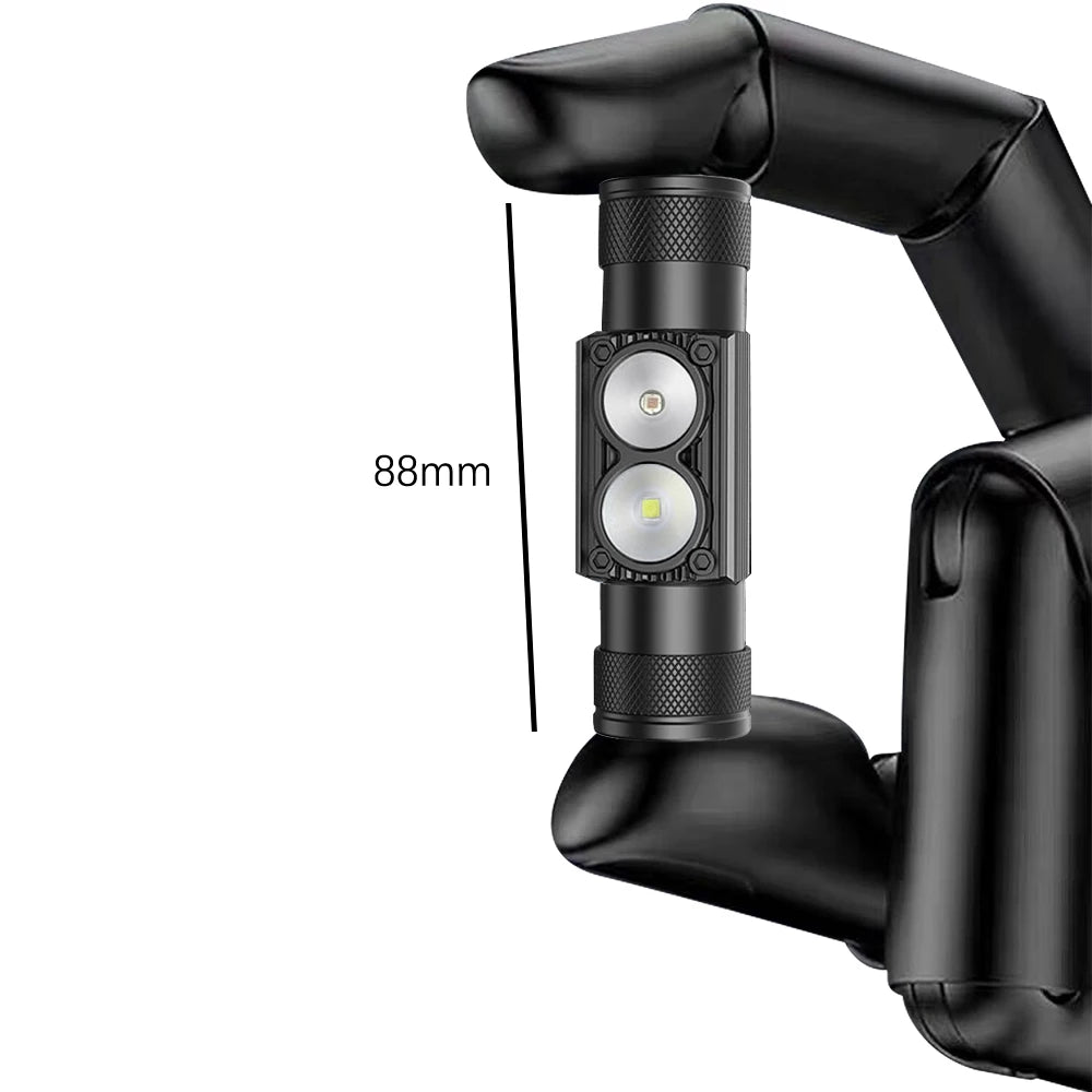 USB-C Rechargeable Mini LED Headlamp – White & Red Light Modes, IP66 Waterproof, 150M Beam Range | Hike This Supply