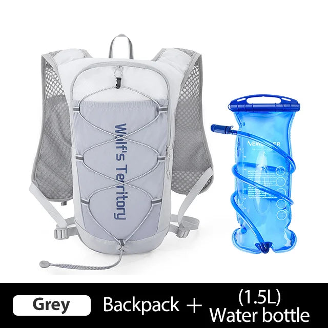 Outdoor Trail Running Ultralight Backpack Running Hydration Vest Breathable Marathon Running Backpack Water Bottle