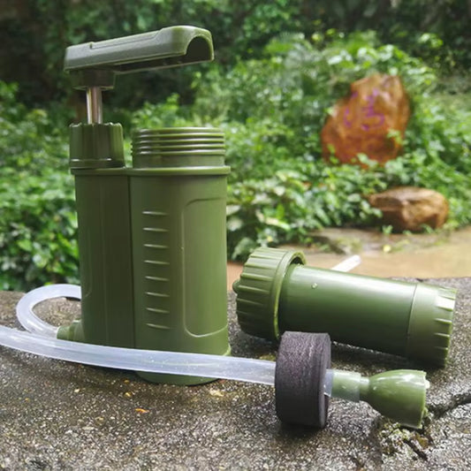 Emergency Hand Pump Water Filter – Portable Survival Purifier for Outdoor Hiking, Camping & Disaster Prep | Hike This Supply