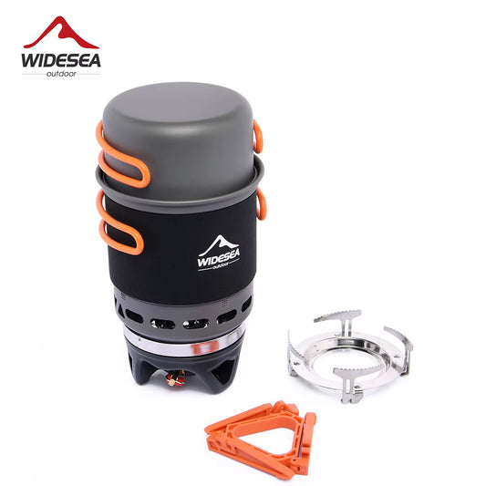 Ultralight Camping Cooking System – Heat-Exchanger Pot & Gas Burner Set | Hike This Supply