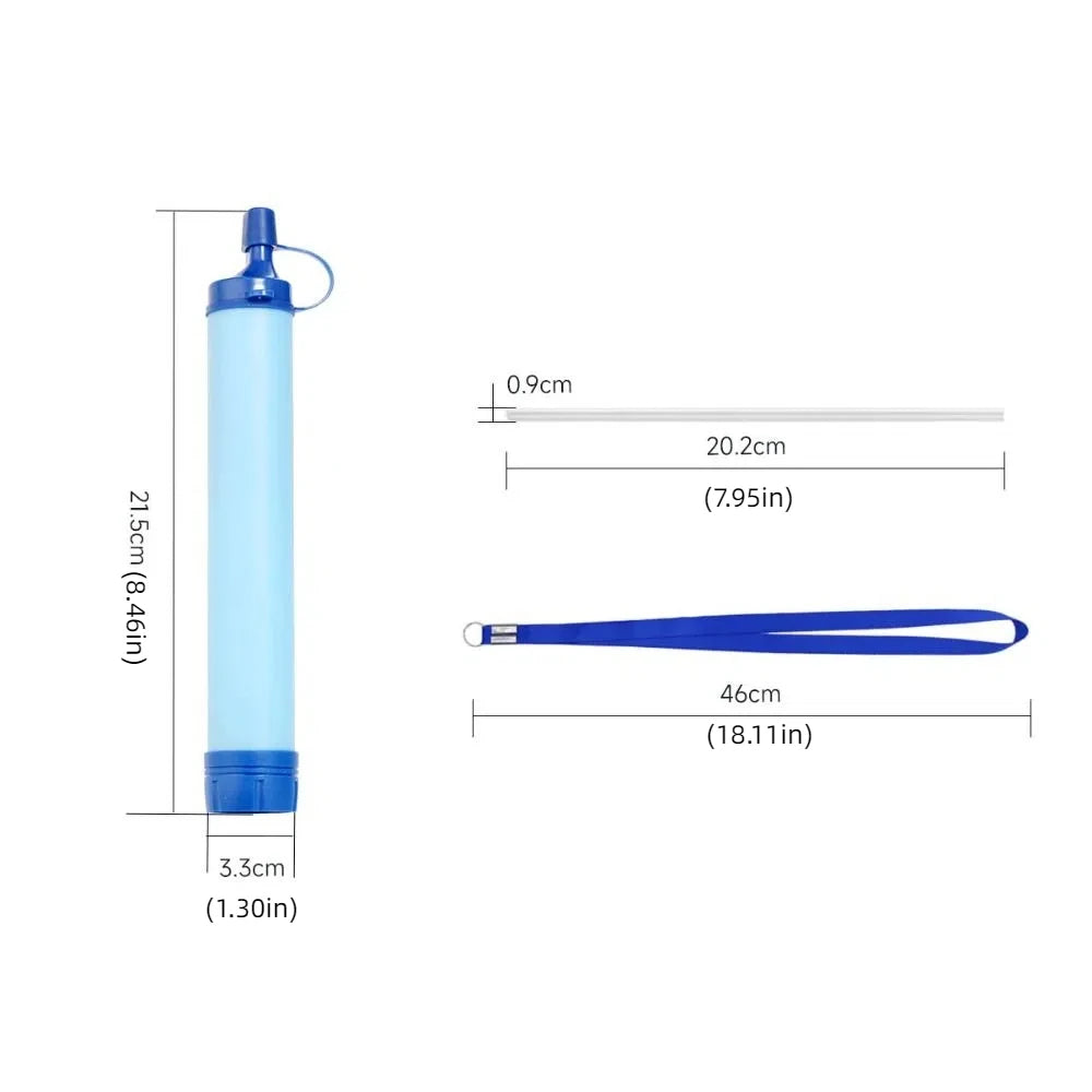 Mini Mini Water Filter Straw Straw Purifier Purification Water Filter Survival Portable Drinking Water Filtering Straw Camping