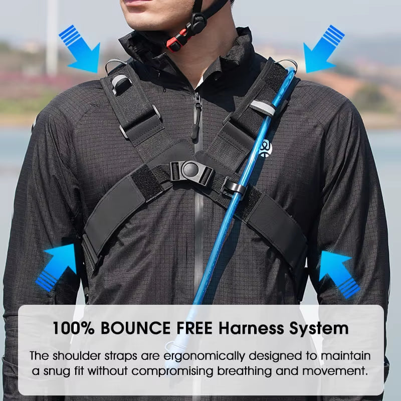 10L Ultralight Cycling Backpack Ergonomic Strap MTB Road Bicycle Bag with Water Bag Outdoor Hiking Climbing Bag