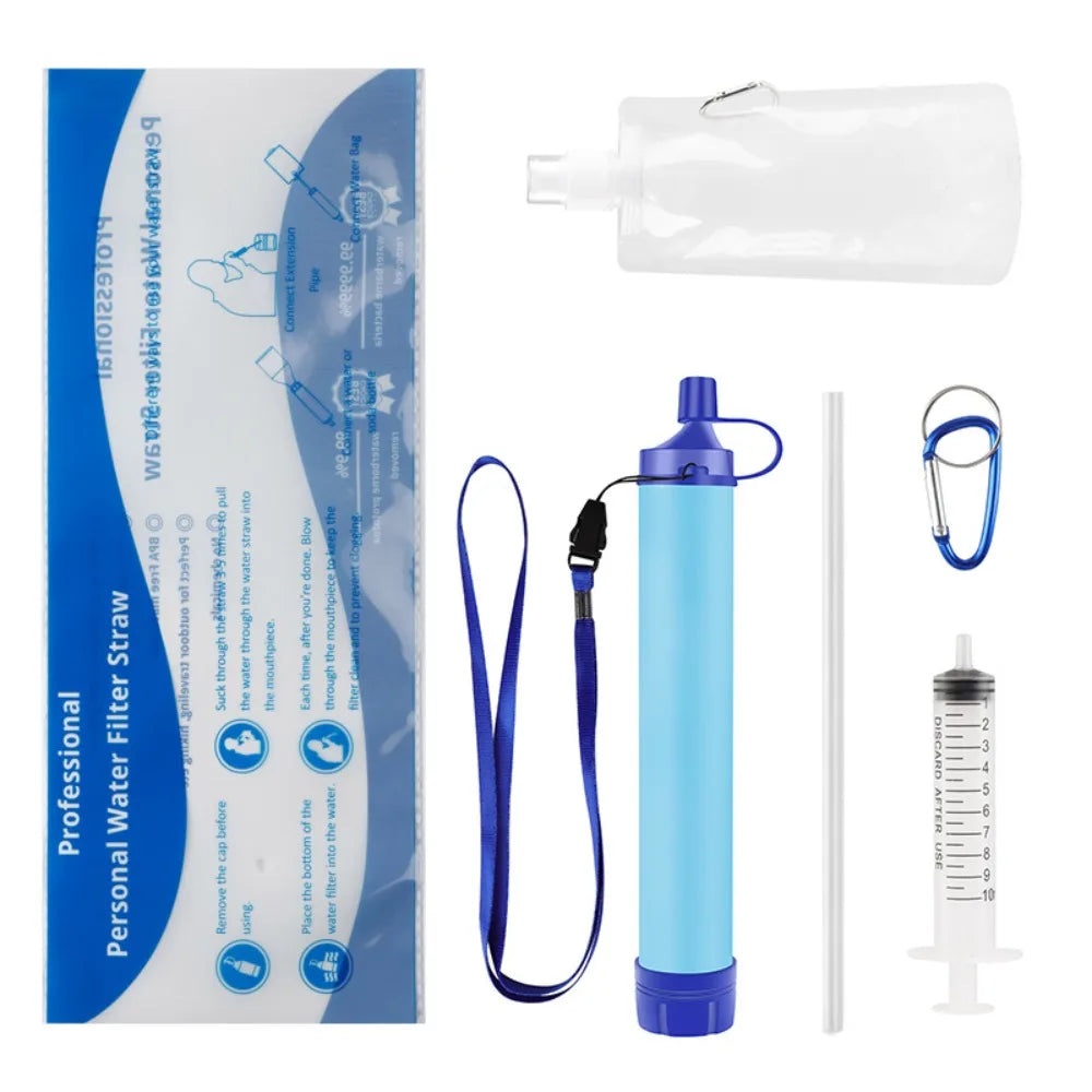 Mini Mini Water Filter Straw Straw Purifier Purification Water Filter Survival Portable Drinking Water Filtering Straw Camping