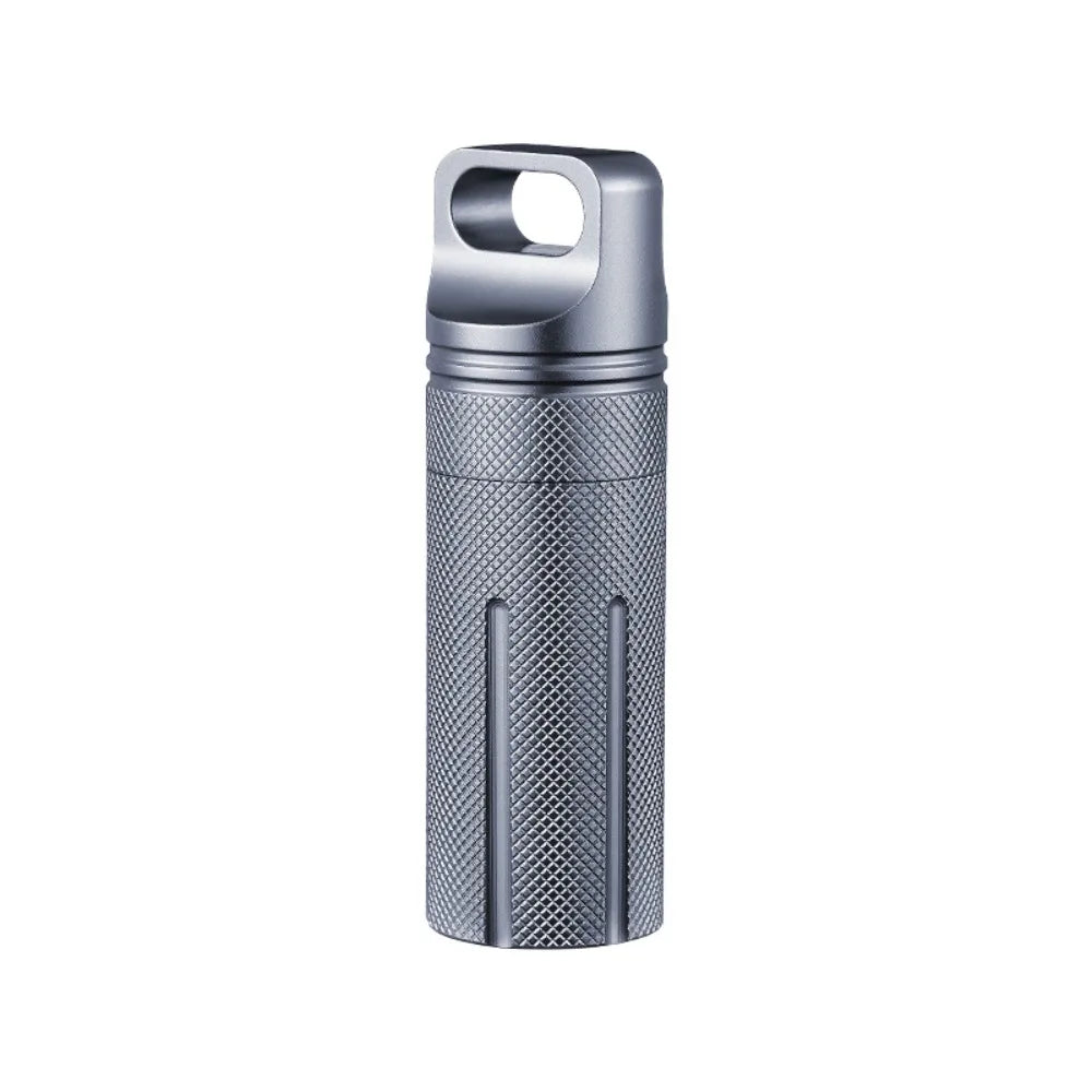 Outdoor Aluminum EDC Survival Kit Waterproof Seal Bottle Capsule/Pill Airtight Case Outdoor Tools Capsule Holder Storage