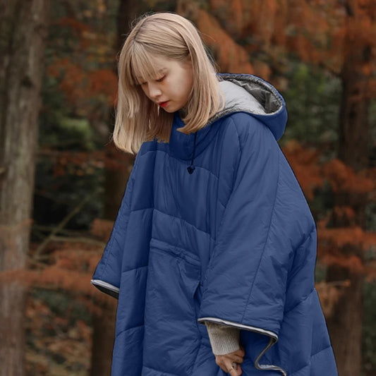 Outdoor Sleeping Bag Coat Winter Waterproof Warm Wearable Poncho Convertible into a Blanket for Camping and Backpacking Hiking