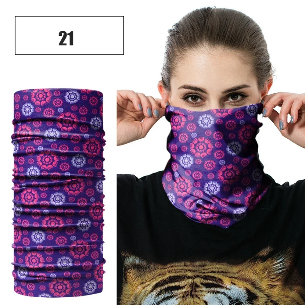 Fashion Men Women Head Face Neck Sunshade Collar Gaiter Tube Bandana Scarf Sports Headwear Scarf Dustproof Outdoor Fishing