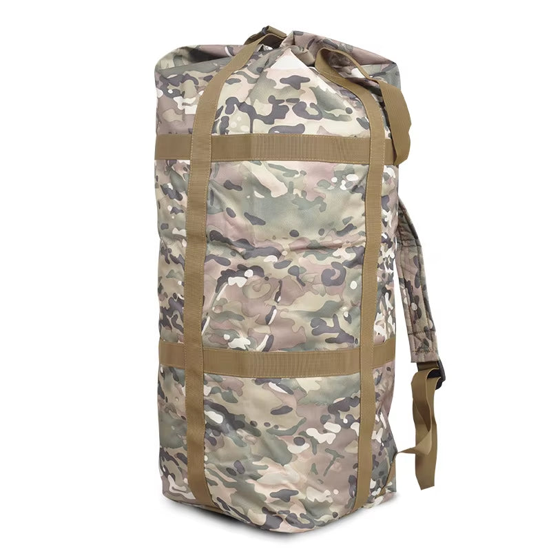 80L Tactical Camping Backpack Men Hiking Bag Outdoor Sports Travel Bucket round Trekking Rucksack Men Traveling Trekking Bags