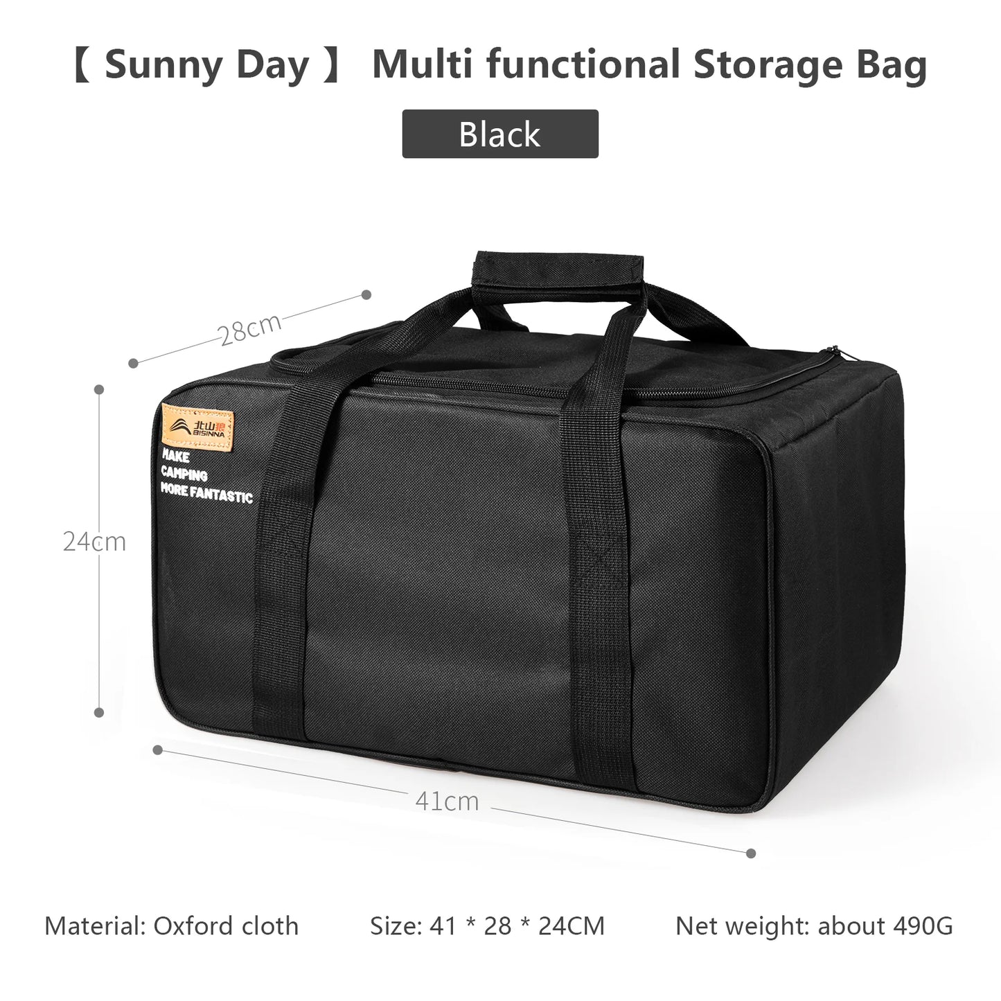 Outdoor Camping Bag 26L Folding Gas Tank Storage Bag Picnic Cookwre Container Camp Supplies Adjustable Partition