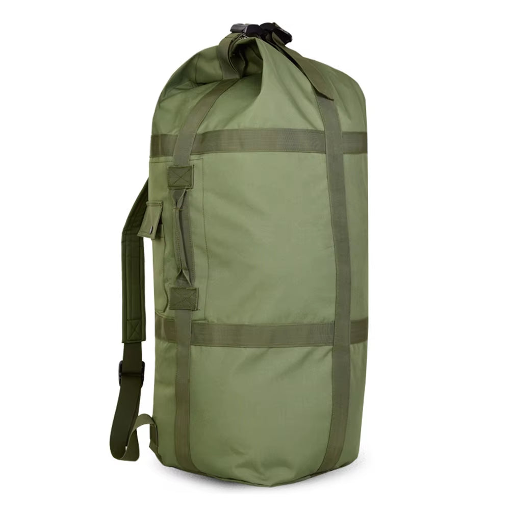 80L Tactical Camping Backpack Men Hiking Bag Outdoor Sports Travel Bucket round Trekking Rucksack Men Traveling Trekking Bags