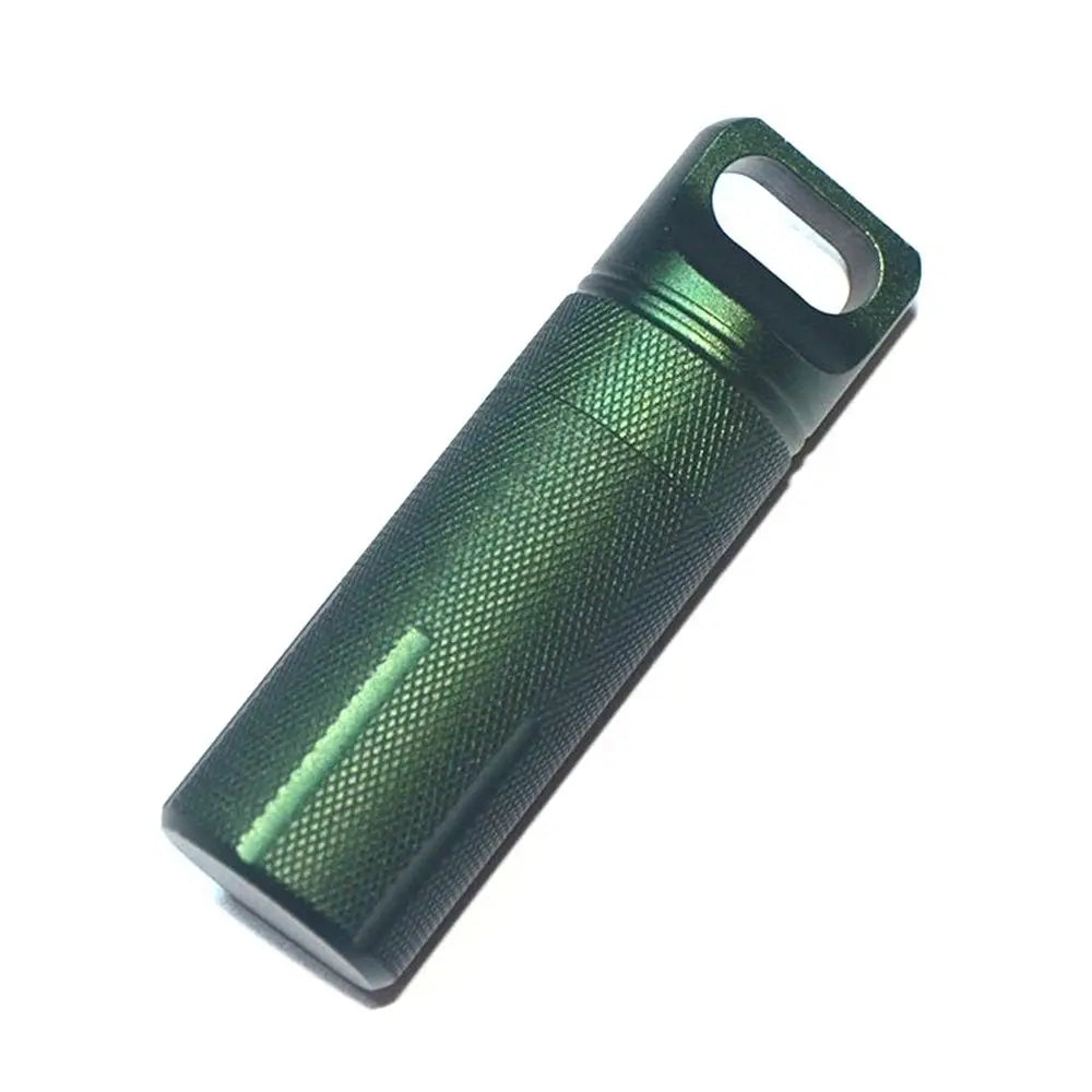 Outdoor Aluminum EDC Survival Kit Waterproof Seal Bottle Capsule/Pill Airtight Case Outdoor Tools Capsule Holder Storage
