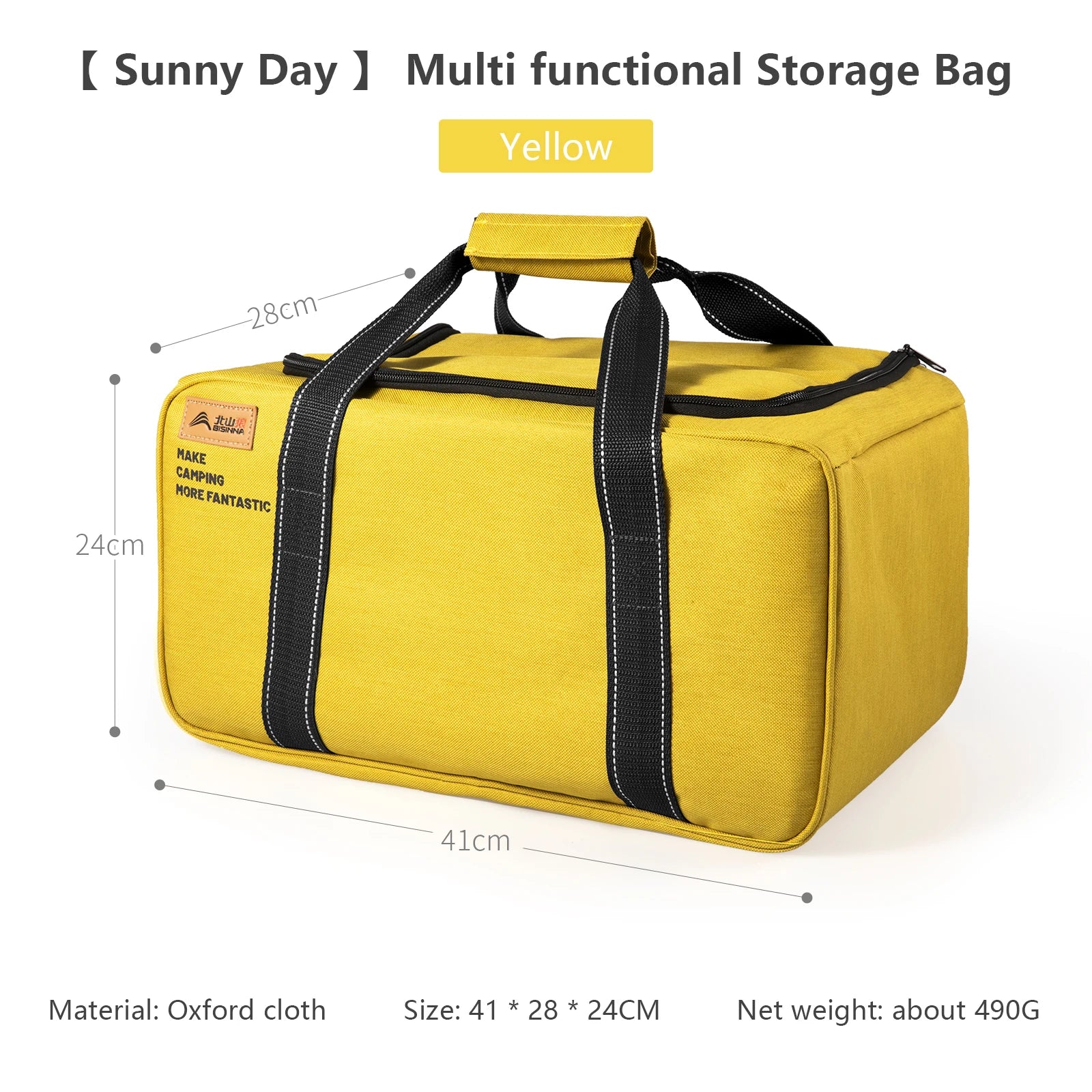 Outdoor Camping Bag 26L Folding Gas Tank Storage Bag Picnic Cookwre Container Camp Supplies Adjustable Partition
