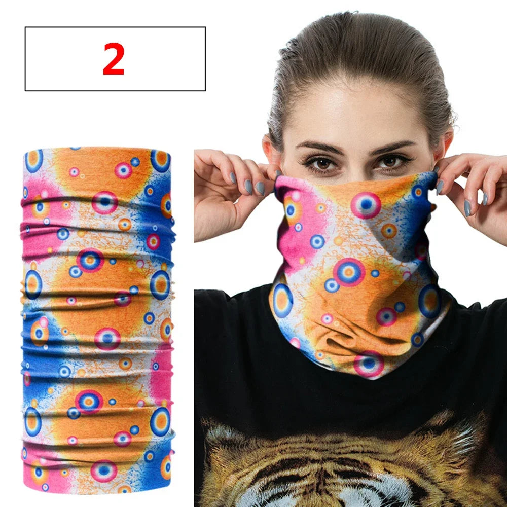 Fashion Men Women Head Face Neck Sunshade Collar Gaiter Tube Bandana Scarf Sports Headwear Scarf Dustproof Outdoor Fishing