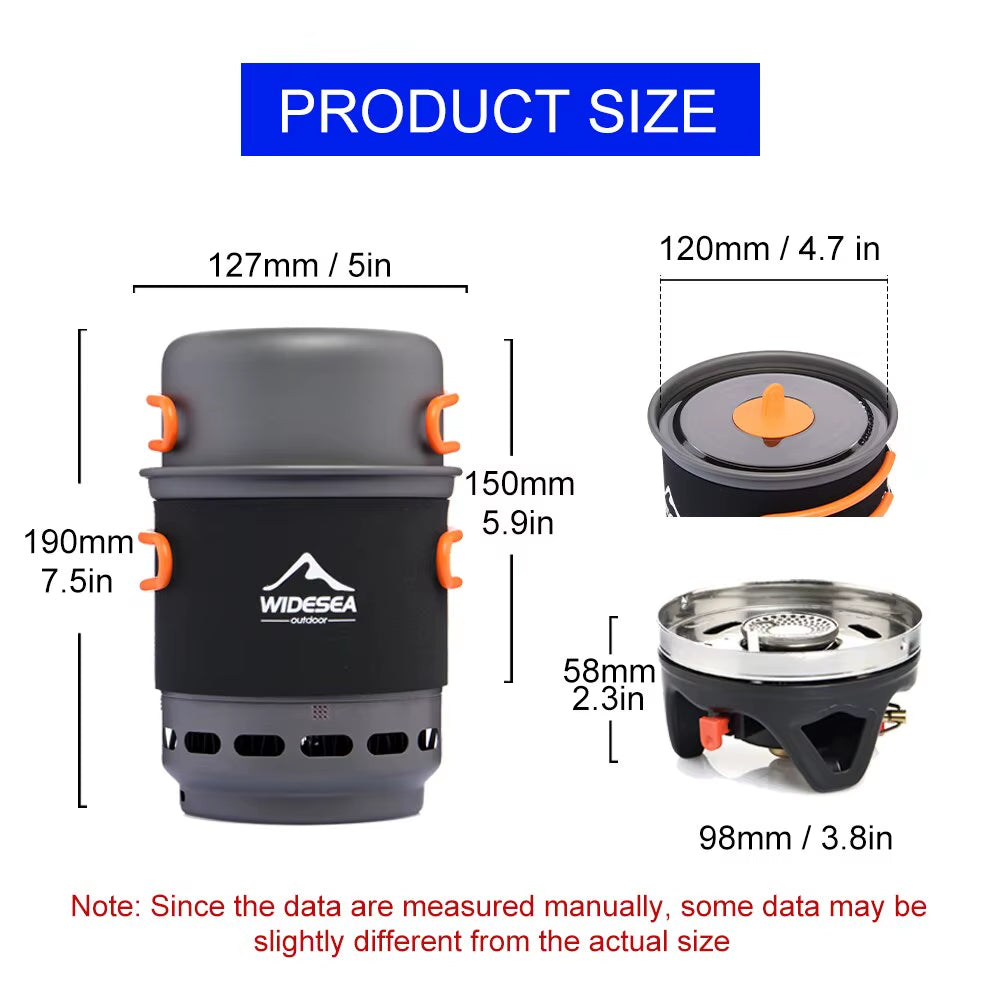 Ultralight Camping Cooking System – Heat-Exchanger Pot & Gas Burner Set | Hike This Supply