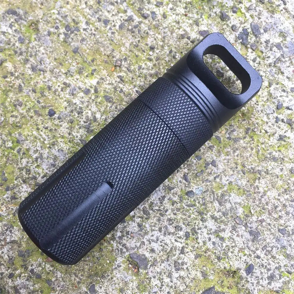 Outdoor Aluminum EDC Survival Kit Waterproof Seal Bottle Capsule/Pill Airtight Case Outdoor Tools Capsule Holder Storage