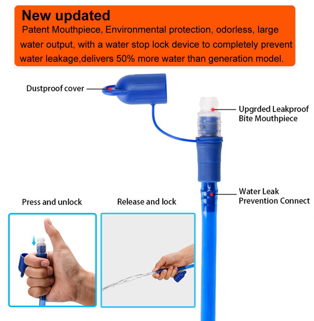 2L / 3L Hydration Bladder Water Reservoir – BPA Free, Leak-Proof Replacement for Hiking, Running & Cycling Backpacks