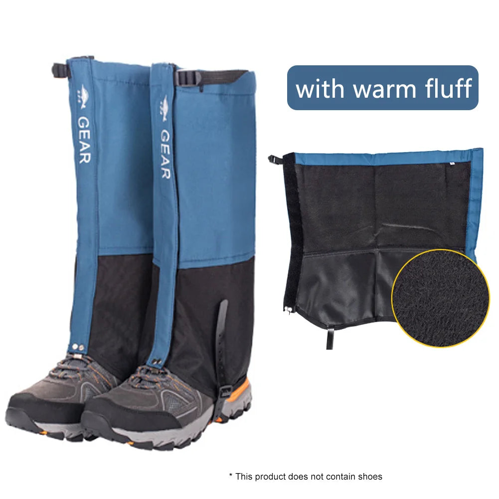 Outdoor Travel Leg Warmers Hiking Leg Gaiter Waterproof Legging Shoes Hunt Climbing Camping Winter Tourist Snow Foot Cover