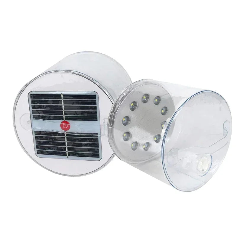 Portable Solar Camping Tent Light LED Waterproof Emergency Light Outdoor Lighting Hiking Backpack Foldable Inflatable Light