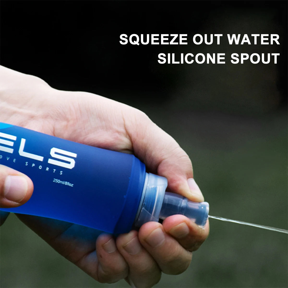 WRELS Collapsible Silicone Water Bottle – 150ml 250ml 500ml