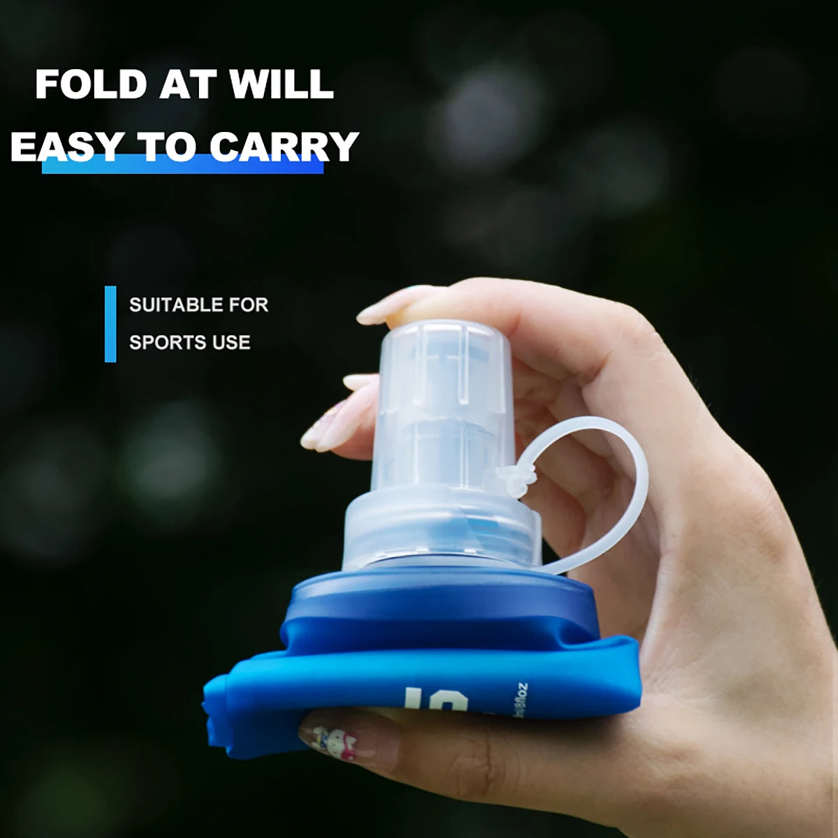 WRELS Collapsible Silicone Water Bottle – 150ml 250ml 500ml