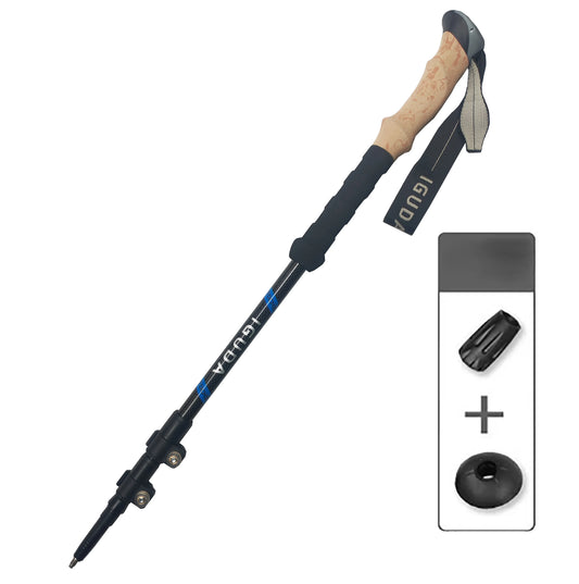 Trekking Poles Carbon Fiber Collapsible Telescopic Sticks Lightweight Walking Hiking Stick Climbing Stick Telescopic Cane