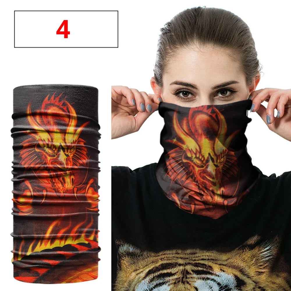 Fashion Men Women Head Face Neck Sunshade Collar Gaiter Tube Bandana Scarf Sports Headwear Scarf Dustproof Outdoor Fishing