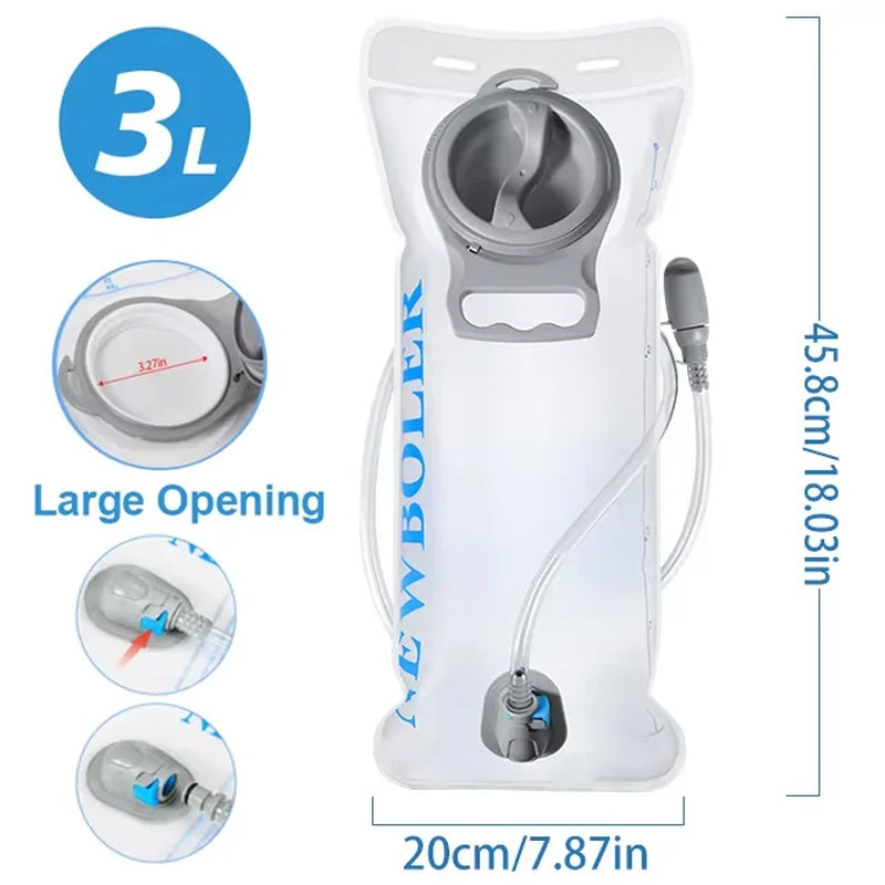 NEWBOLER Sports Water Bladder Hydration Pack Storage Bag BPA Free Portable Food Grade Outdoor Drinking Camping Water Bag