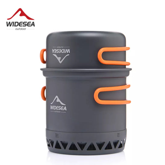 WIDESEA 2-Person Camping Cookware Set – 1.3L & 2.3L Lightweight Outdoor Pot & Kettle Kit for Hiking, Backpacking & 4-Season Cooking | Hike This Supply