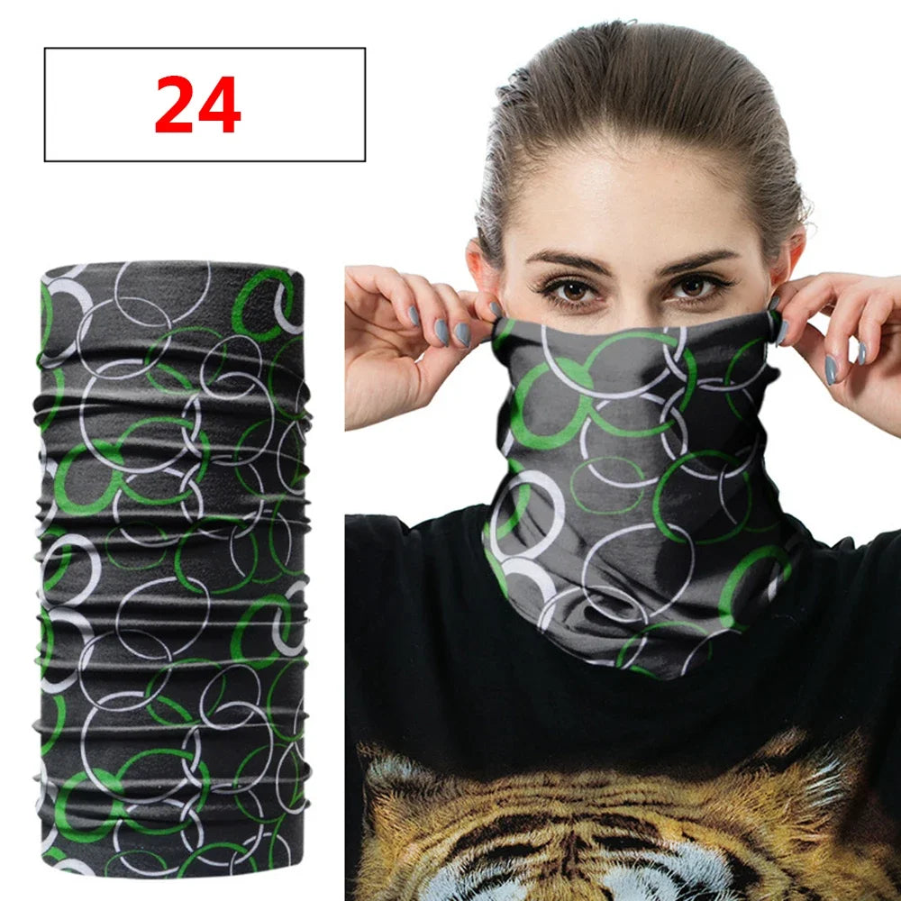 Fashion Men Women Head Face Neck Sunshade Collar Gaiter Tube Bandana Scarf Sports Headwear Scarf Dustproof Outdoor Fishing