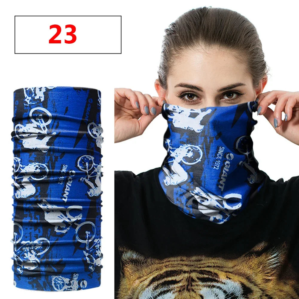 Fashion Men Women Head Face Neck Sunshade Collar Gaiter Tube Bandana Scarf Sports Headwear Scarf Dustproof Outdoor Fishing