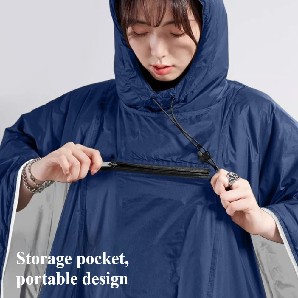 Outdoor Sleeping Bag Coat Winter Waterproof Warm Wearable Poncho Convertible into a Blanket for Camping and Backpacking Hiking