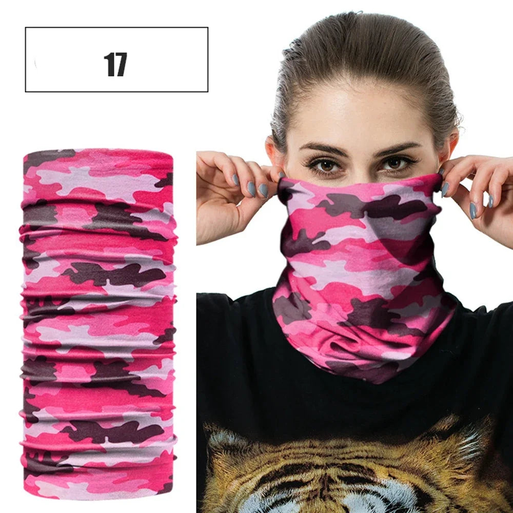 Fashion Men Women Head Face Neck Sunshade Collar Gaiter Tube Bandana Scarf Sports Headwear Scarf Dustproof Outdoor Fishing
