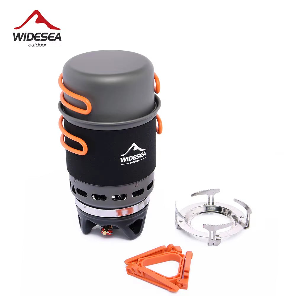 Ultralight Camping Cooking System – Heat-Exchanger Pot & Gas Burner Set | Hike This Supply