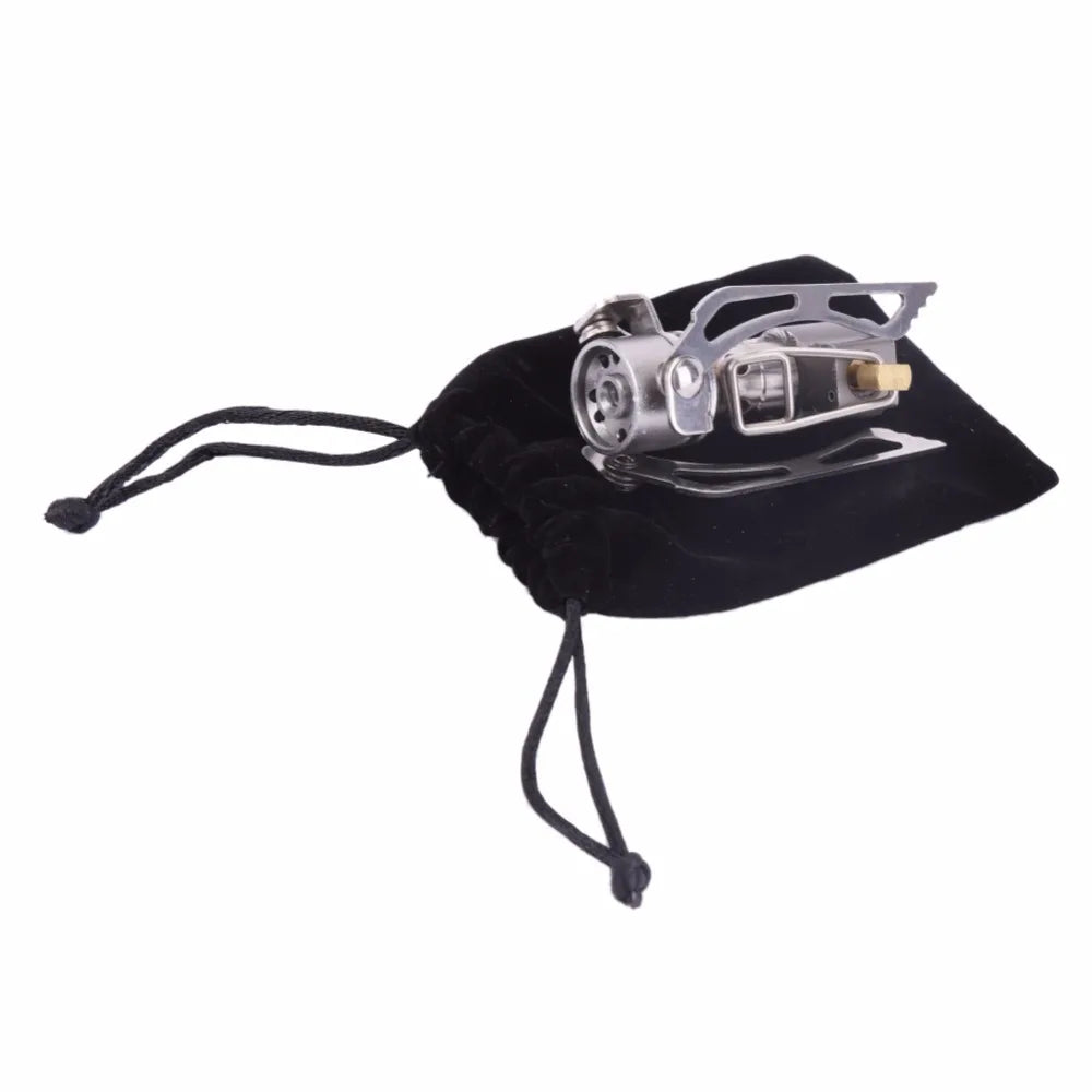 Mini Portable Camping Gas Stove – 3000W Foldable Stainless Steel Pocket Burner for Outdoor Cooking & Survival | Hike This Supply