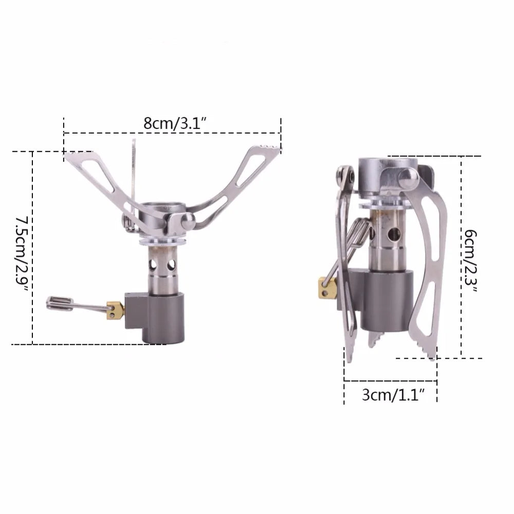 Mini Portable Camping Gas Stove – 3000W Foldable Stainless Steel Pocket Burner for Outdoor Cooking & Survival | Hike This Supply