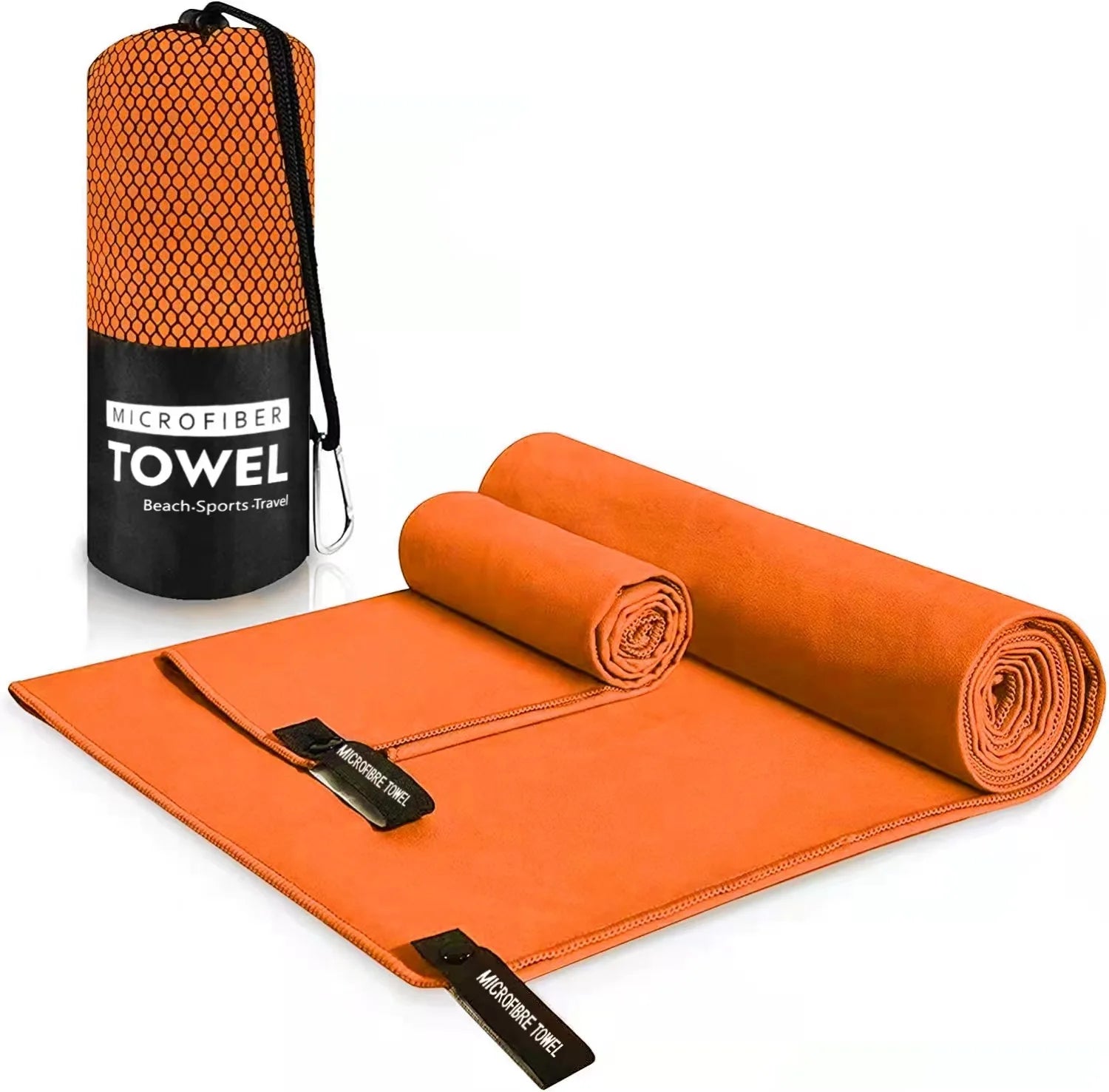 Beach Towel Sports Microfiber Quick Dry Pocket Towel Portable Ultralight Absorbent Towel for Swimming Pool Gym Fitness Yoga